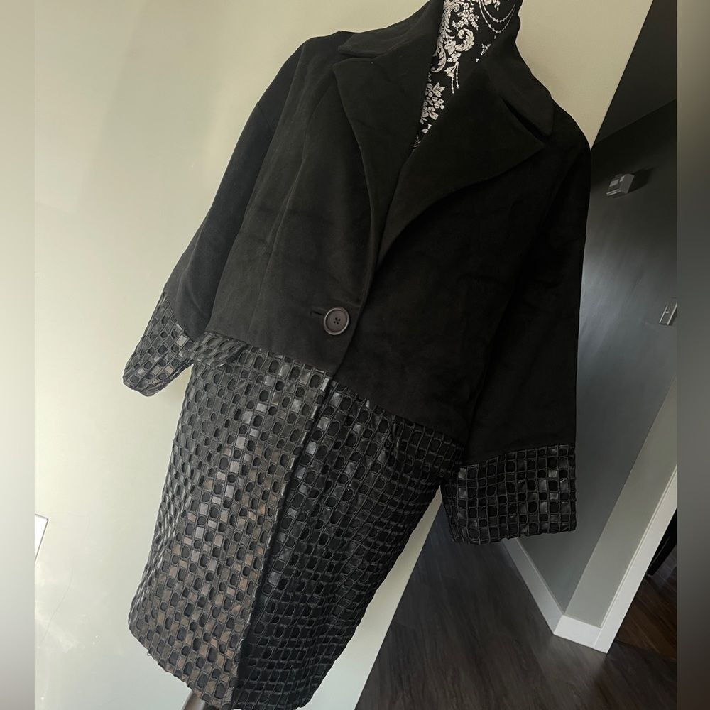 Catherine Malandrino Faux Leather Coat NEW